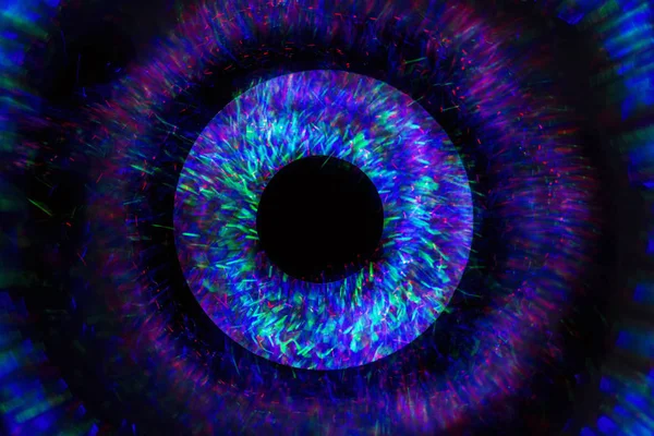 Siyah arka plan üzerine ayna ile ışık Led soyut satırından