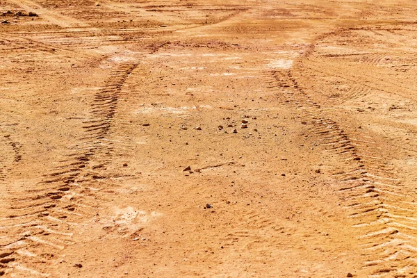 Tired Track Ground Perspective View — Stock Photo, Image