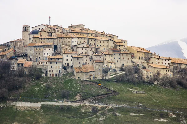 Castelluccio Norcia przed niszczycielskie trzęsienie ziemi w centach — Zdjęcie stockowe