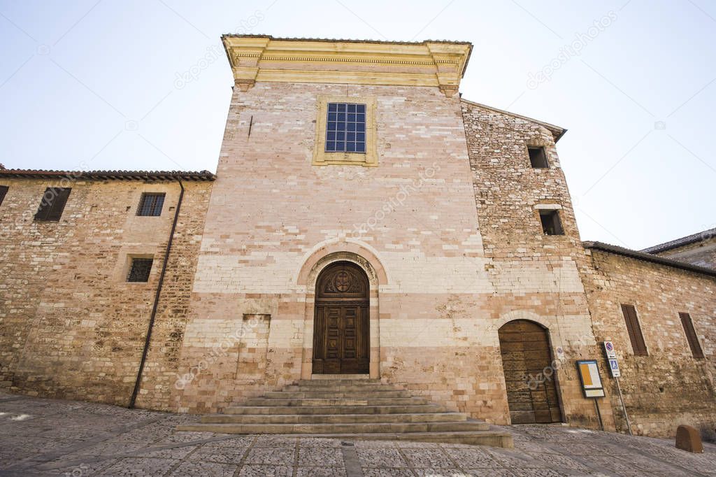 Spello. Saint Andrea church in Umbria in Italy
