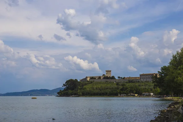 Trasimenosjön i Umbrien i Italien — Stockfoto