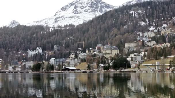 St Moritz İsviçre — Stok video