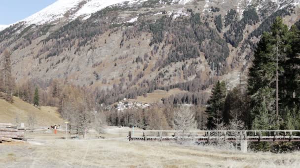 Montañas en Pontresina — Vídeos de Stock