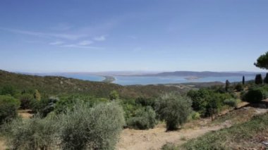 Lagün Orbetello Toskana, İtalya.