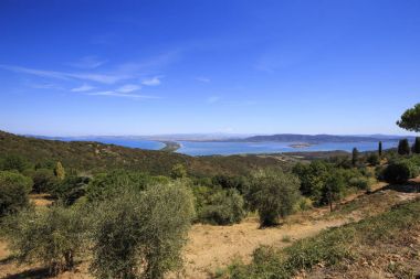 Lagün Orbetello Toskana, İtalya