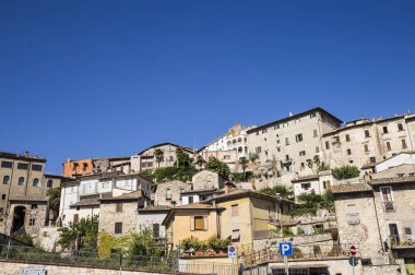 Narni, eski bir ortaçağ köyü Umbria, İtalya.