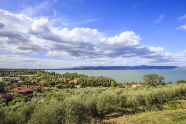 Lake Trasimeno in Umbria in Italy clipart