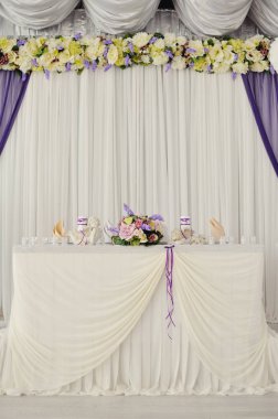 Düğün dekor dekorasyon Ziyafet tablo beyaz ve mürekkep sesleri,