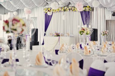 Düğün dekor dekorasyon Ziyafet tablo beyaz ve mürekkep sesleri,