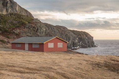 Kırmızı Abanondoned bina