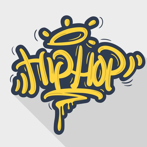 Hip Hop stylu Graffiti Tag etykieta napis. Wektorowa. — Wektor stockowy