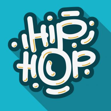 Özel tür tasarım yazı hip Hop.