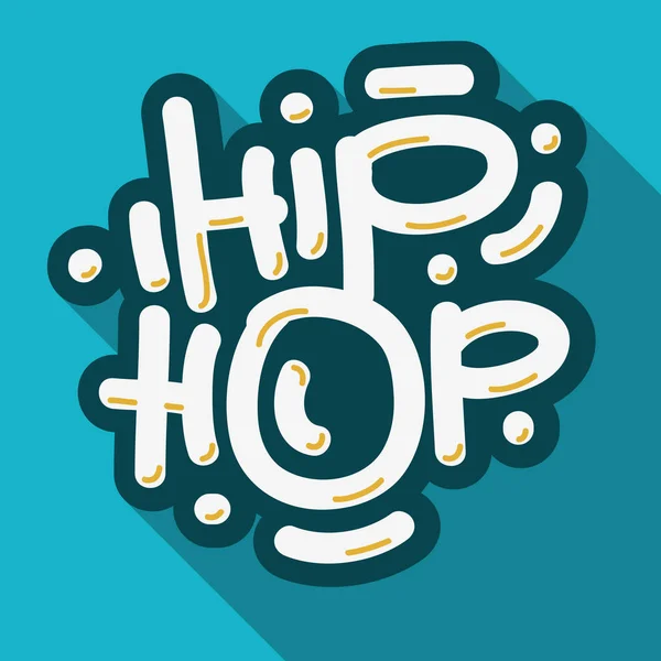 Hip Hop Lettering Custom Type Design. — Stock Vector