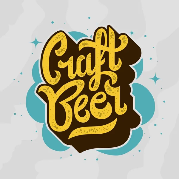 Craft Beer Schriftzug Logo. — Stockvektor