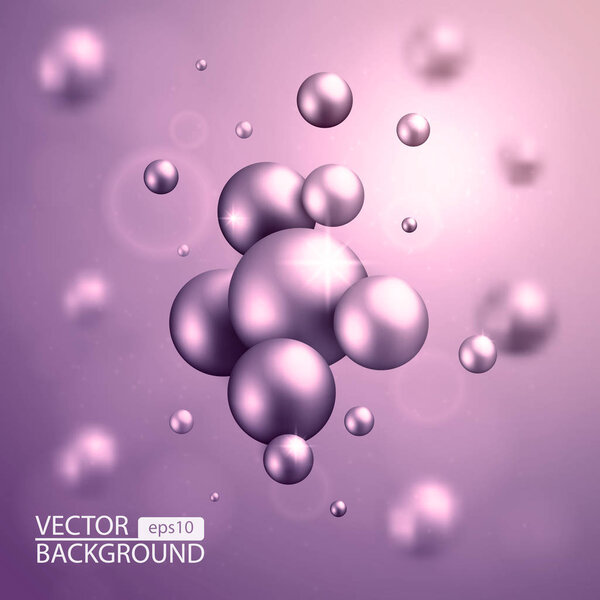 Flying shiny balloons.