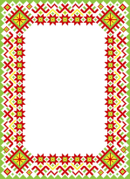 Frame van Baltische nationale ornament. — Stockvector