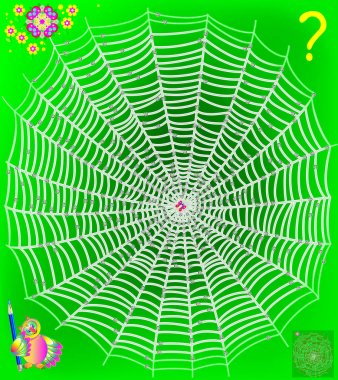 Labirent ile mantık bulmaca oyunu. Kelebek web dışarı almak yardım. Yolu çiçek kadar çekmeye gerek. Bu düğümlerin geçmek yasaktır.