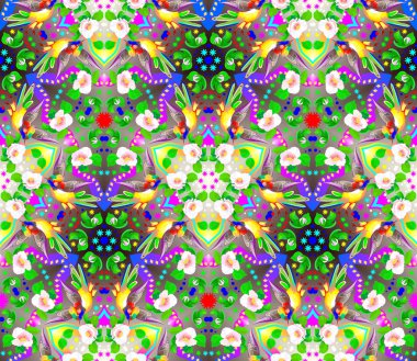 Sürekli değişen tarzda yapılan harika sorunsuz süsleme. 