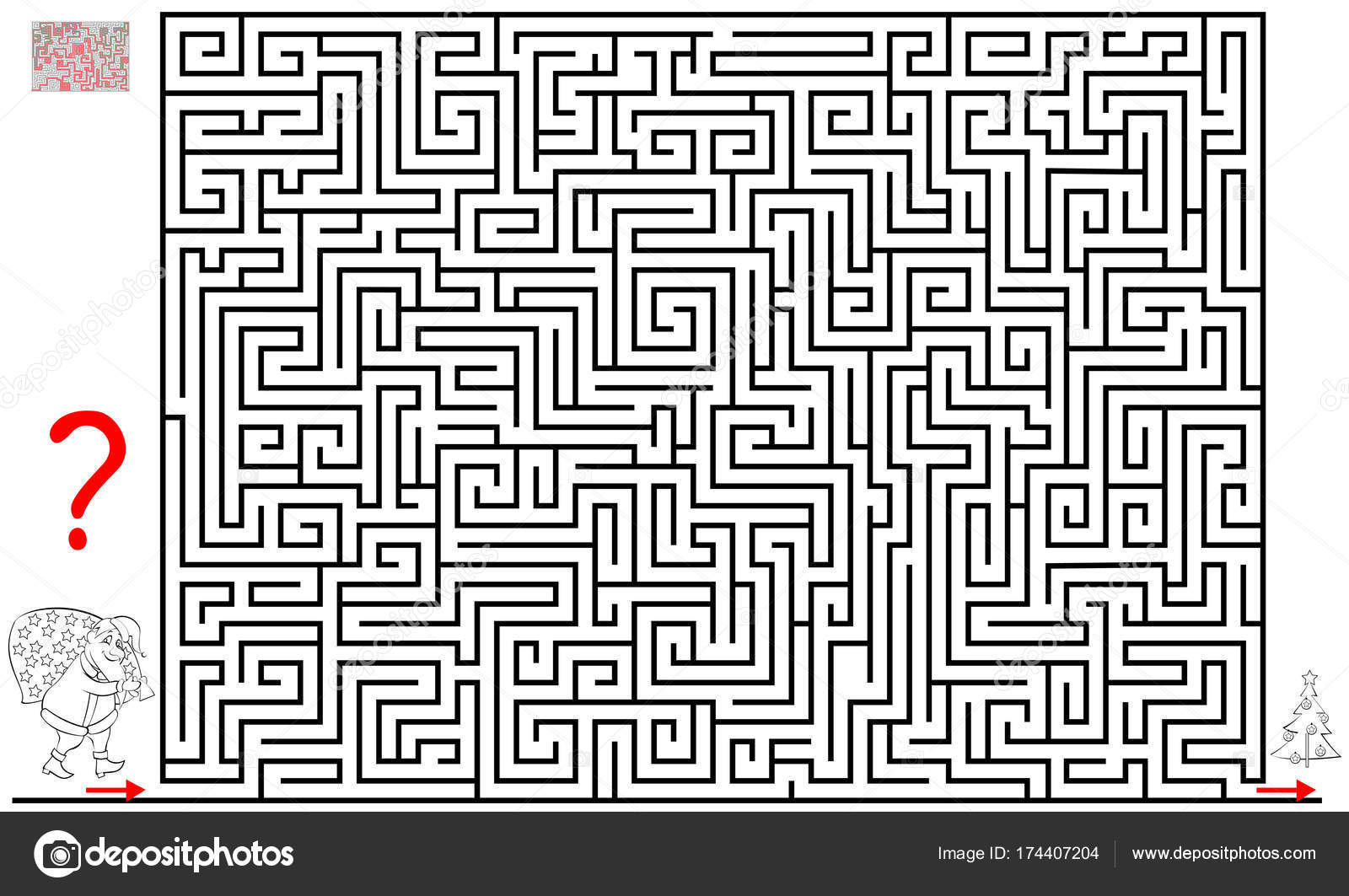 Maze Game, Worksheet Vector & Photo (Free Trial)