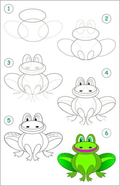 Kid Educação E Jogos - O Tutorial De Desenho Para Crianças Pré-escolares  Com Nível De Jogo Educacional Fácil De Criança, A Escola De Desenho  Engraçado. Como Desenhar Piggy Ilustraciones svg, vectoriales, clip