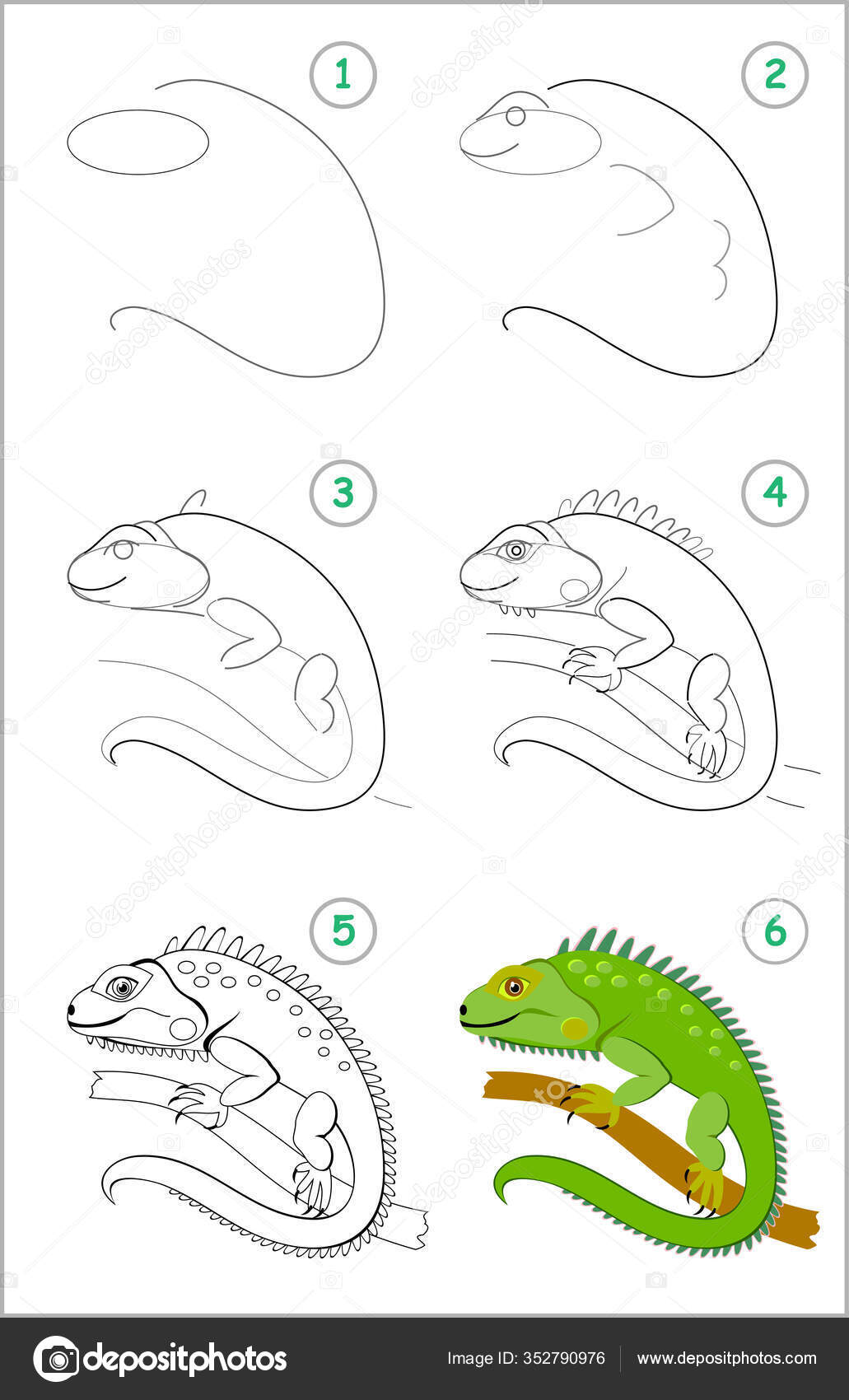 Como desenhar um Triceratops - Guias de desenho fáceis passo a