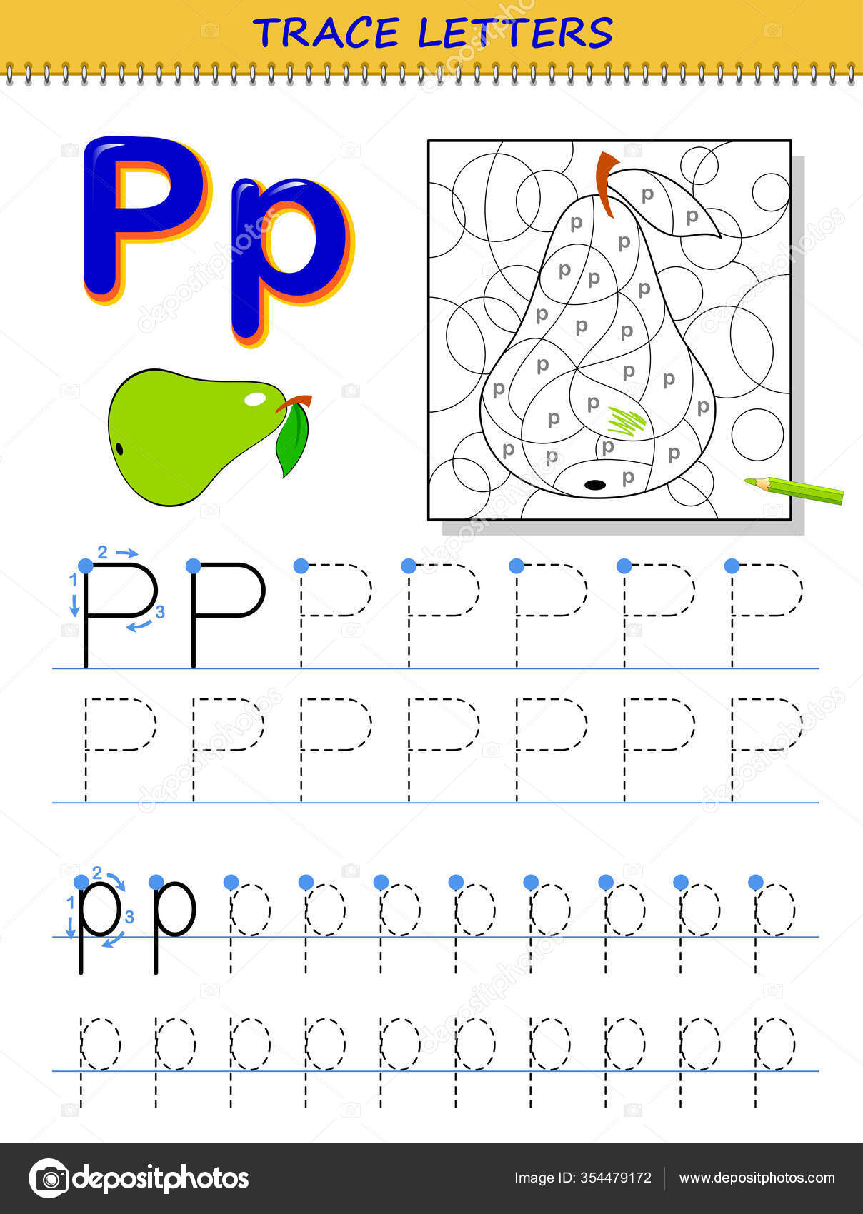 Rastreamento Letra Para Alfabeto Estudo Planilha Imprimível Para Crianças  Página Vetor de ©Nataljacernecka 354479172, image size:1208x1700
