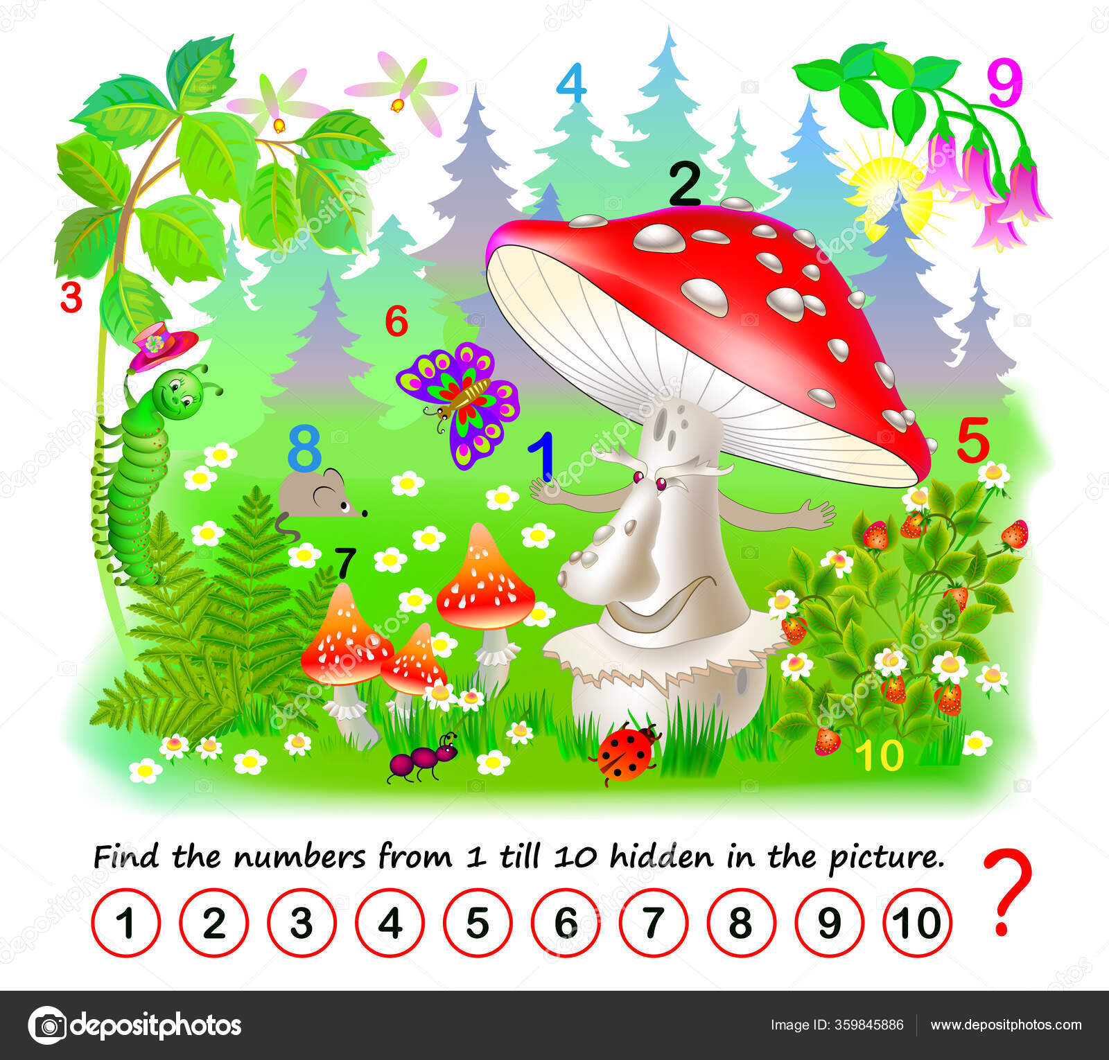 Jogo Lógica Para Crianças Adultos Que Número Telefone Correto Encontre  imagem vetorial de Nataljacernecka© 548883782