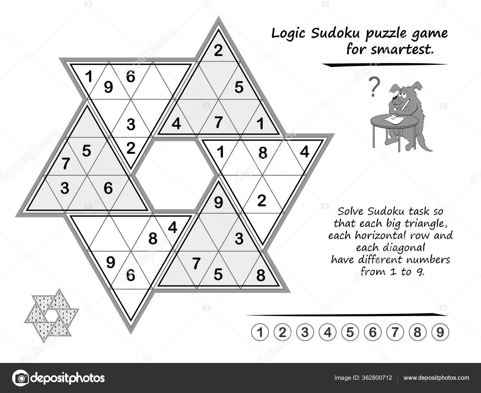 Logic Sudoku Jogo Quebra Cabeça Para Crianças Escreva Números