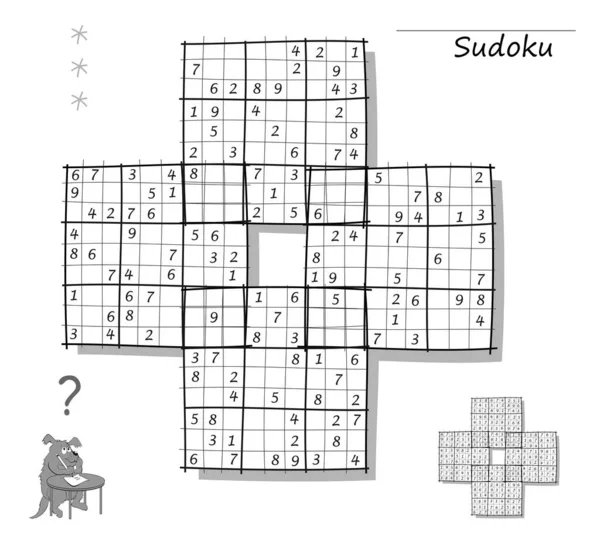 Set of Sudoku Puzzles. Different Levels. Logic Game for Children and  Adults. Play Online. Memory Training Exercises for Seniors Stock Vector -  Illustration of page, logic: 201198331