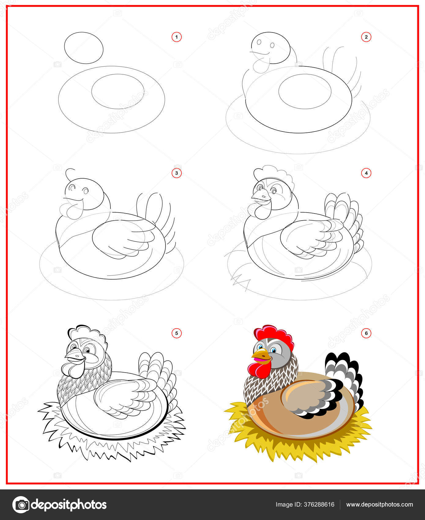 Desenho Para Colorir galinha - Imagens Grátis Para Imprimir - img