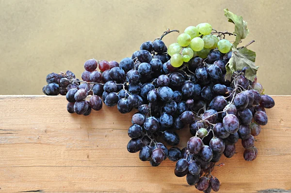 Темные гроздья винограда — стоковое фото