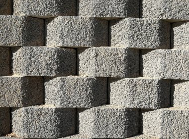taş bloklar ile modern duvar