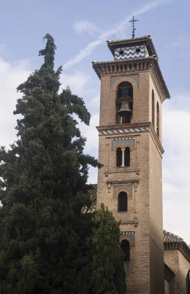 Campanario Antiguo Antigua Granada España —  Fotos de Stock