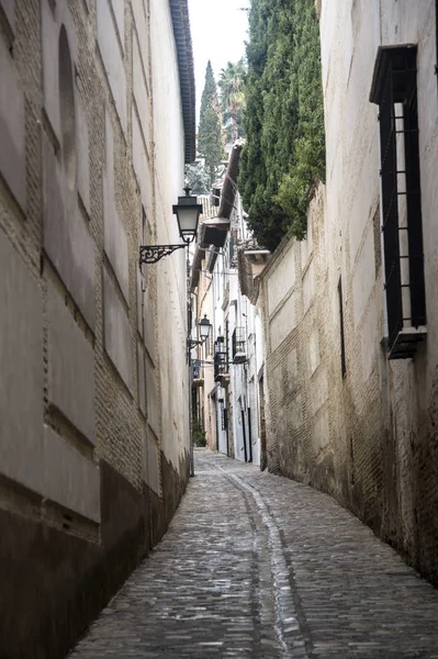 Eski Granada, İspanya 'daki antik sokaklar