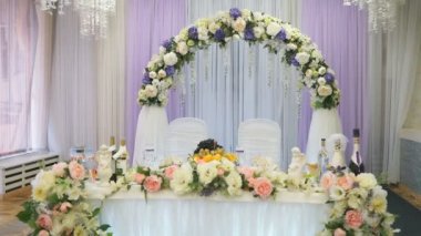 Lüks salon dekorasyon düğün kutlamaları için