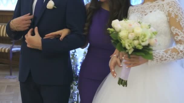 Düğün fotoğraf çekimi kapalı — Stok video
