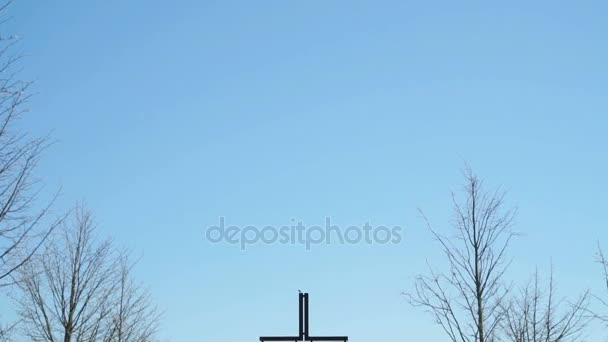 De Duitse militaire memorial cemetery in Rusland — Stockvideo