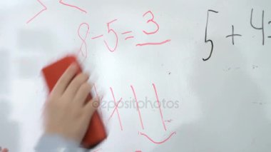 Küçük çocuk denklem matematik kurulu siler