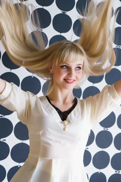 Çekici sarışın model kız Güzellik Salonu