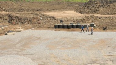 Büyük bina kompleksinin büyük inşaatı