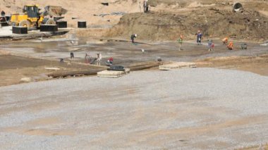 Büyük bina kompleksinin büyük inşaatı