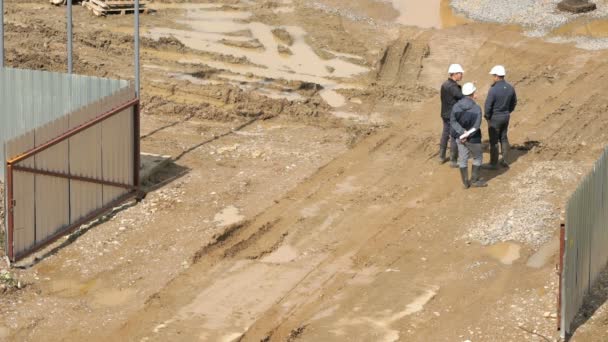 Gran construcción de gran complejo de edificios — Vídeos de Stock