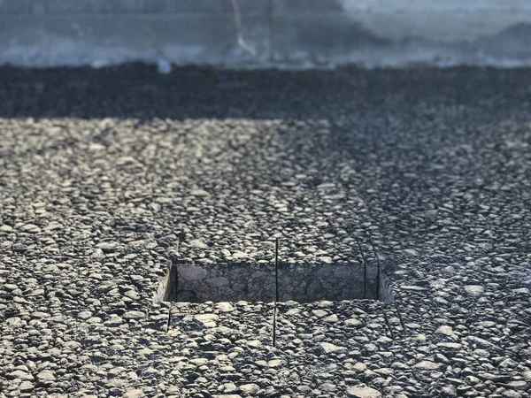 Asfalt beton kaplama örneği yer. Kern