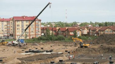 Büyük bina kompleksinin büyük inşaatı