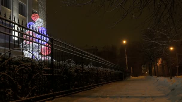 Capodanno - albero di Natale a LED — Video Stock