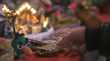 Noel hediye dükkanında Close-Up