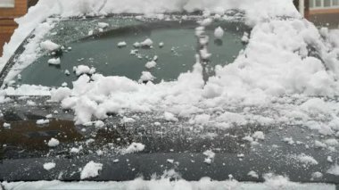 Windsheild Rüzgar kar cam siliyor