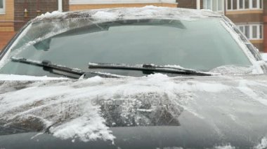 Windsheild Rüzgar kar cam siliyor