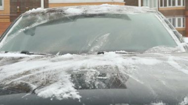 Windsheild Rüzgar kar cam siliyor