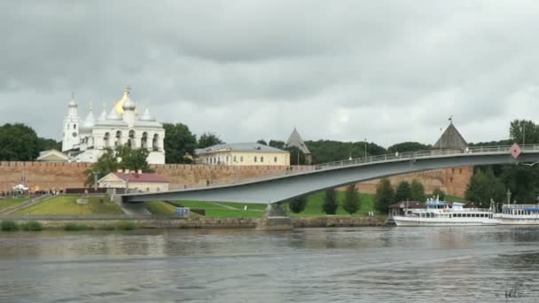 Софийский собор в Великом Новгороде — стоковое видео